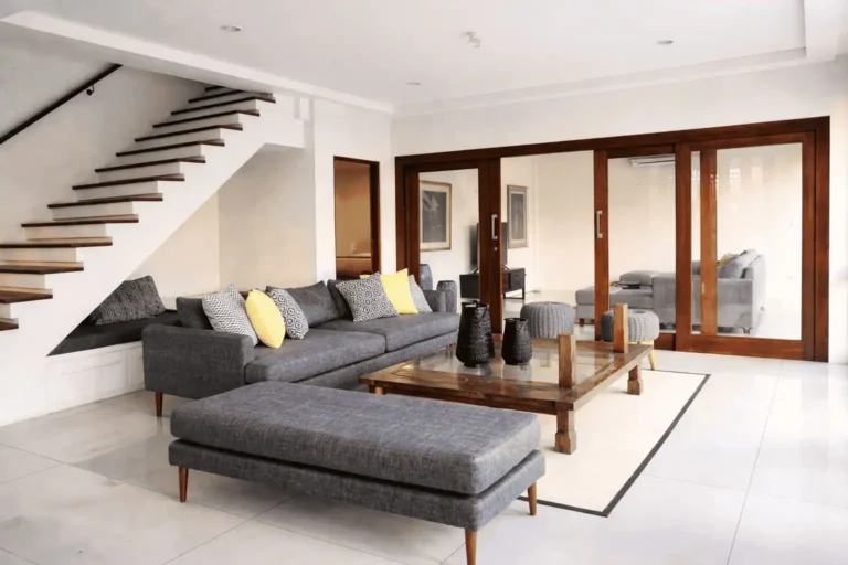 modern living room with stylish features